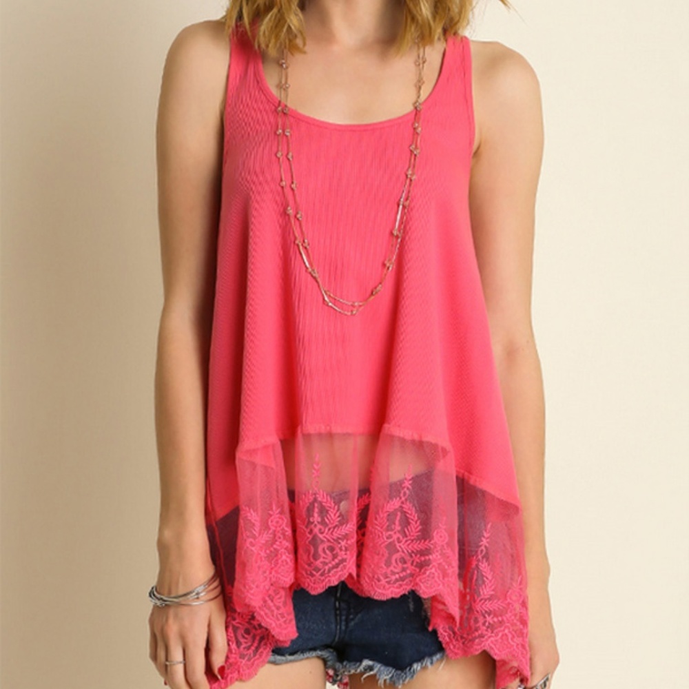 Strawberry Coral Tank Top
